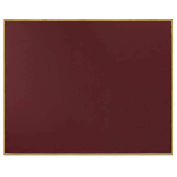 Corkboard, Fabrc, 2 Door, Satin/Burg, 48x36"